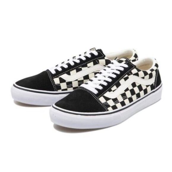 Vans Old Skool Trainers Primary Black White Sneakers Checkered Size 6.5 - Picture 1 of 12